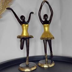 Elegant Messing Ballerina Skulptur