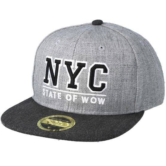 State Of Wow - Grå snapback Keps - Kids Toronto 2 Junior Grey Snapback @ Hatstore