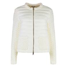 Moncler, Jacka, Dam, M, Bomull, Cardigan med vadderat framstycke