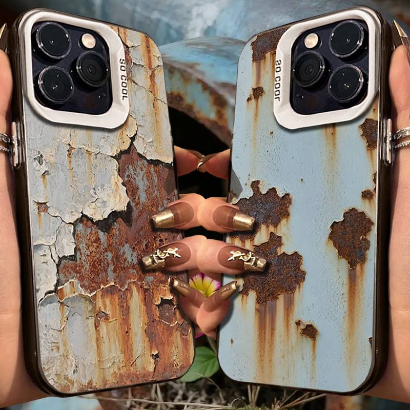Aged Rusted Metal Sheet Frosted Hard Phone Case for Xiaomi POCO F6 F5 X8 X7 X6 X5 X3 NFC M6 Pro Max M5S C85 C71 C65 C61 4G Cover
