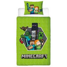 Minecraft sengetøj - Vendbart sengesæt - 100% bomulds sengelinned