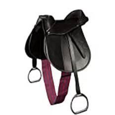 Pony-sadelset, svart rosa 15