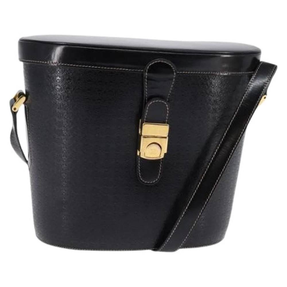 Gucci Vintage Pre-owned Læder Bucket Bag - Vintage - Dame - Sort - ONE SIZE - Læder