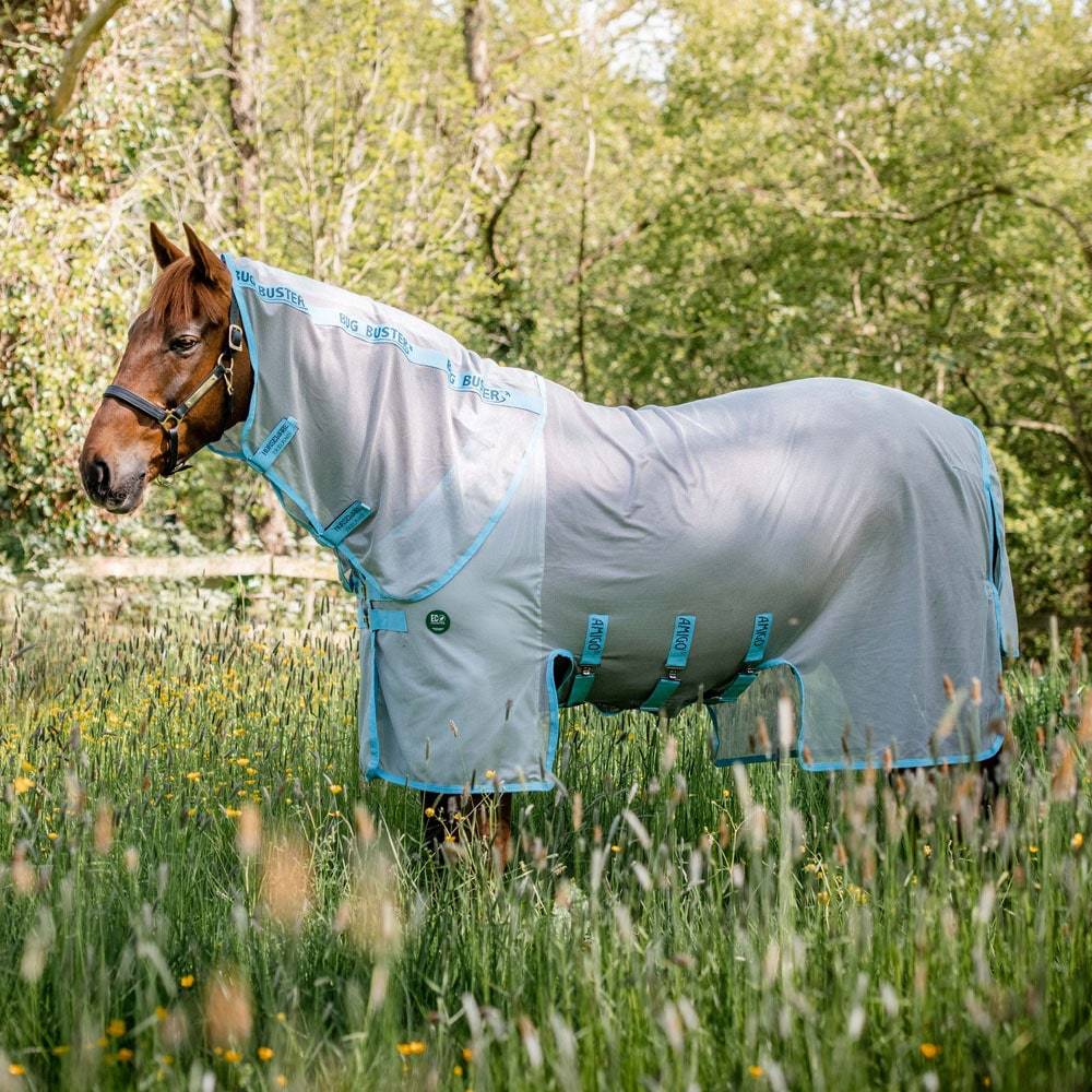 Flugtäcke AmECO Bug Buster Horseware® Silverfärgad