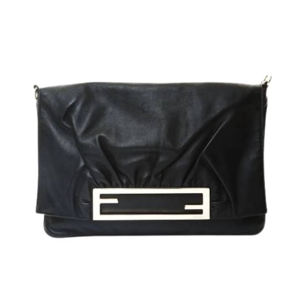 Fendi Vintage Pre-owned Vintage Skuldertaske - Vintage - Dame - Sort - ONE SIZE - Uld