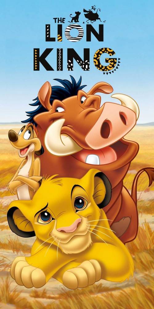 Disney The Lion King Pride Lands Trio badhandduk, strandhandduk 70x140 cm