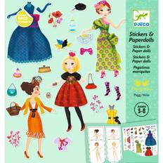 Paper dolls stickers/klippdockor