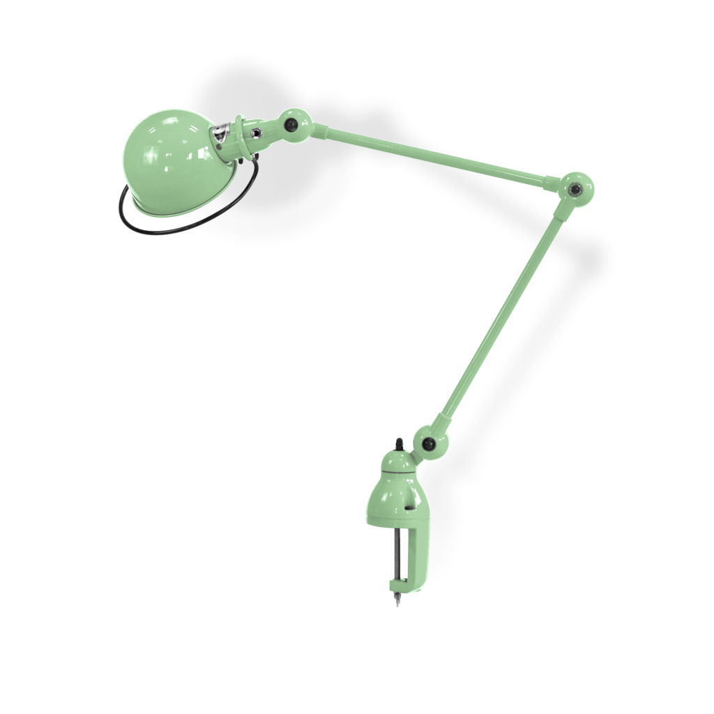 Loft D4040I bordlampe (m/klemme) fra Jieldé - Water green / Blank