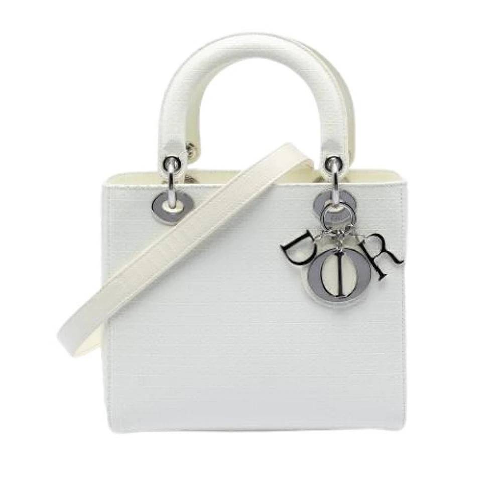 Dior Vintage Pre-owned Lady Håndtaske - Vintage - Dame - Hvid - ONE SIZE - Læder