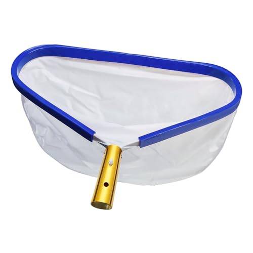 Bseical Pool Kescher, Professionelles Poolkescher Sehr Fein aus Metall, Kescher Pool Feinmaschig Mit Aluminiumrahmen, Teichkescher Feinmaschig Algen, Pool Zubehör Bodenkescher Schwimmbad Skimmer Netz