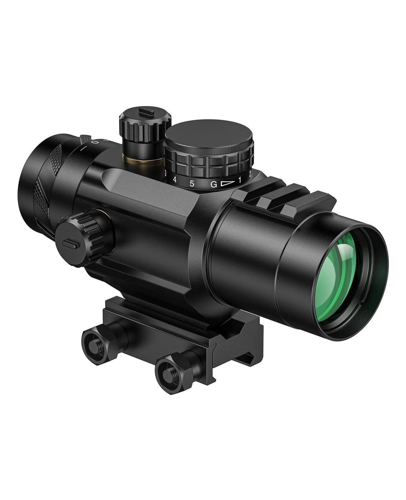 EZshoot 3x32 Prism Rifle Scope with Piggyback Mount