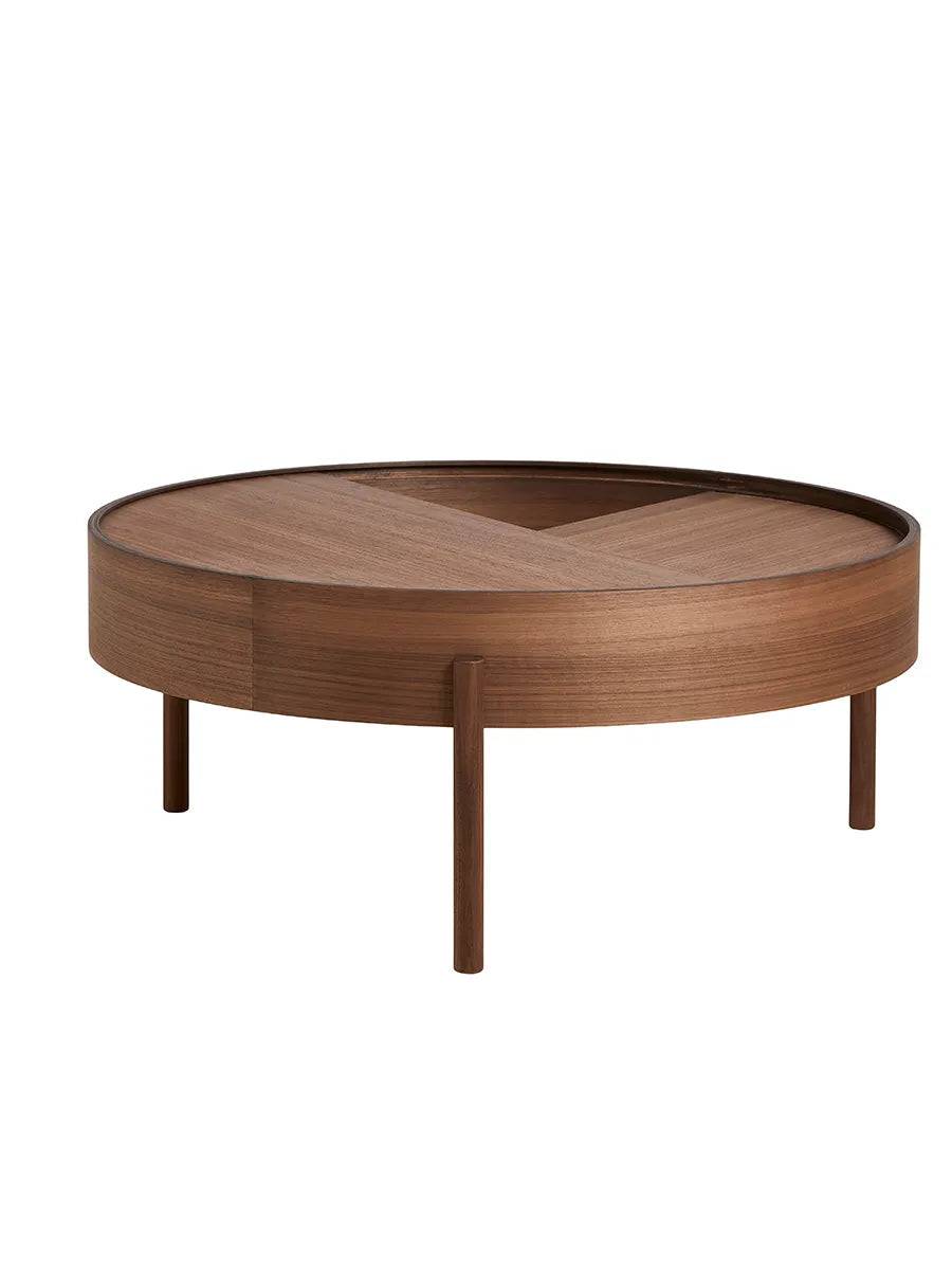 Arc Coffee Table, Ø 89 cm fra Woud Walnut - Jacobsen Plus