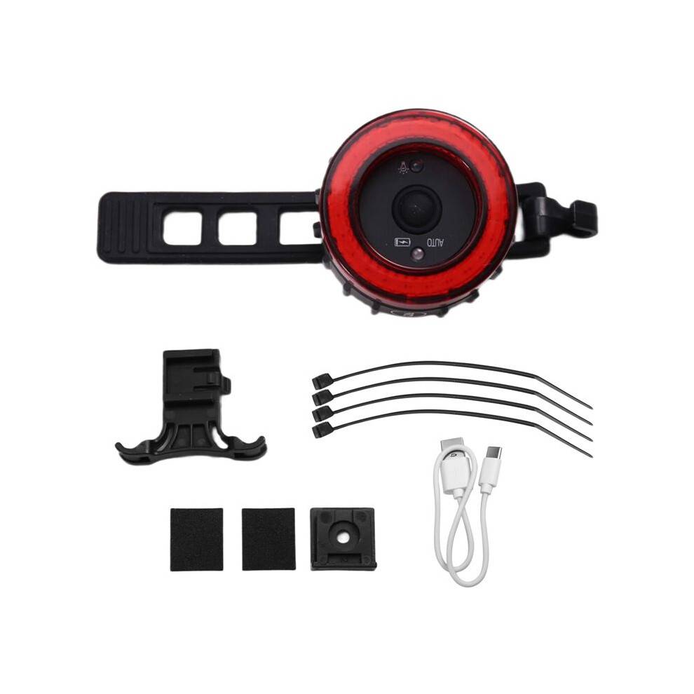 TWOOC Bicycle Intelligent Brake Taillight Cob Large Aperture Post Cushion Taillight Bike Intelligent Brake Taillight