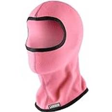 Ladeheid barn ungdom flickor microfleece balaklava skidmask LA-203, Ljusrosa, En Storlek