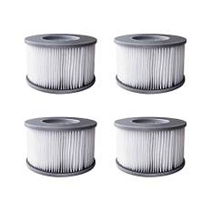 YanBan, 4 x bubbelpoolfilter för MSpa, uppblåsbara pooler, patronfilter, förbättrad version, lämplig för MSpa och alla aktuella bubbelpooler.