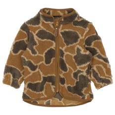 Mikk-Line Kid's Teddy Cardigan Fleecejakke Børn størrelse 122 farve brun