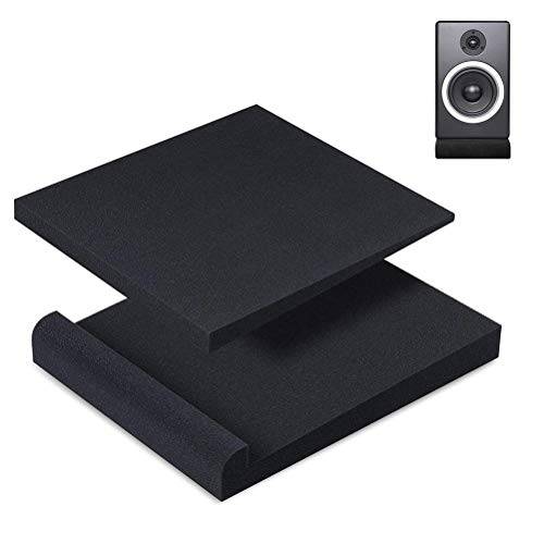 Bonbela 2st Studio Monitor Isolation Pads High Density Acoustic Foam Studio Monitor Isolation Pads (30 * 20 * 4.5CM)