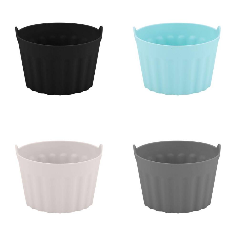 2/3/4 stk. silikone æggeforme til airfryer, genanvendelige non-stick, store muffin-/cupcakeforme, letudløselige bageforme til æg og budding,