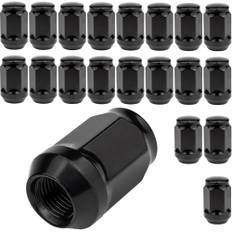 20 Radmuttern Geschlossen Kegelbund 60° M12 x 1,5 Kompatibel mit Ford, Chrysler, Toyota, Hyundai, Kia, Honda, Mazda