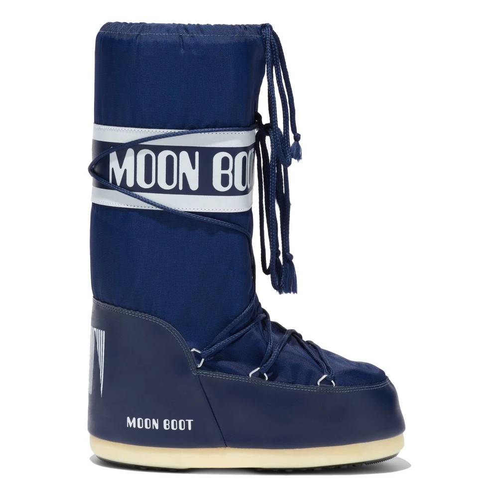 Moon Boot - Blå Icon Nylon Vinterstövlar Skor - Herr - 42 EU - Nylon