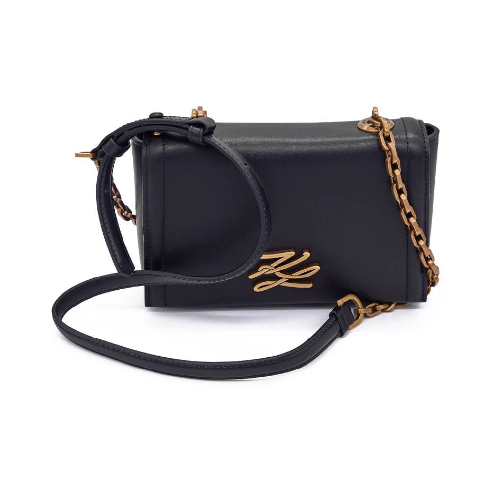 Karl Lagerfeld K/Autograph Small Crossbody - Tasker - Dame - Sort - ONE SIZE - Uld