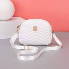Lightweight Wallet Women Shoulder Messenger Bag, Fashionable For Middle-Aged & Elderly Ladies Outdoor,Work,Commute In Summer. Adjustable Strap, Easy T - White - one-size