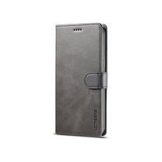 iPhone 13 - LC.IMEEKE™ Læder Cover M. Kortholder - Grå