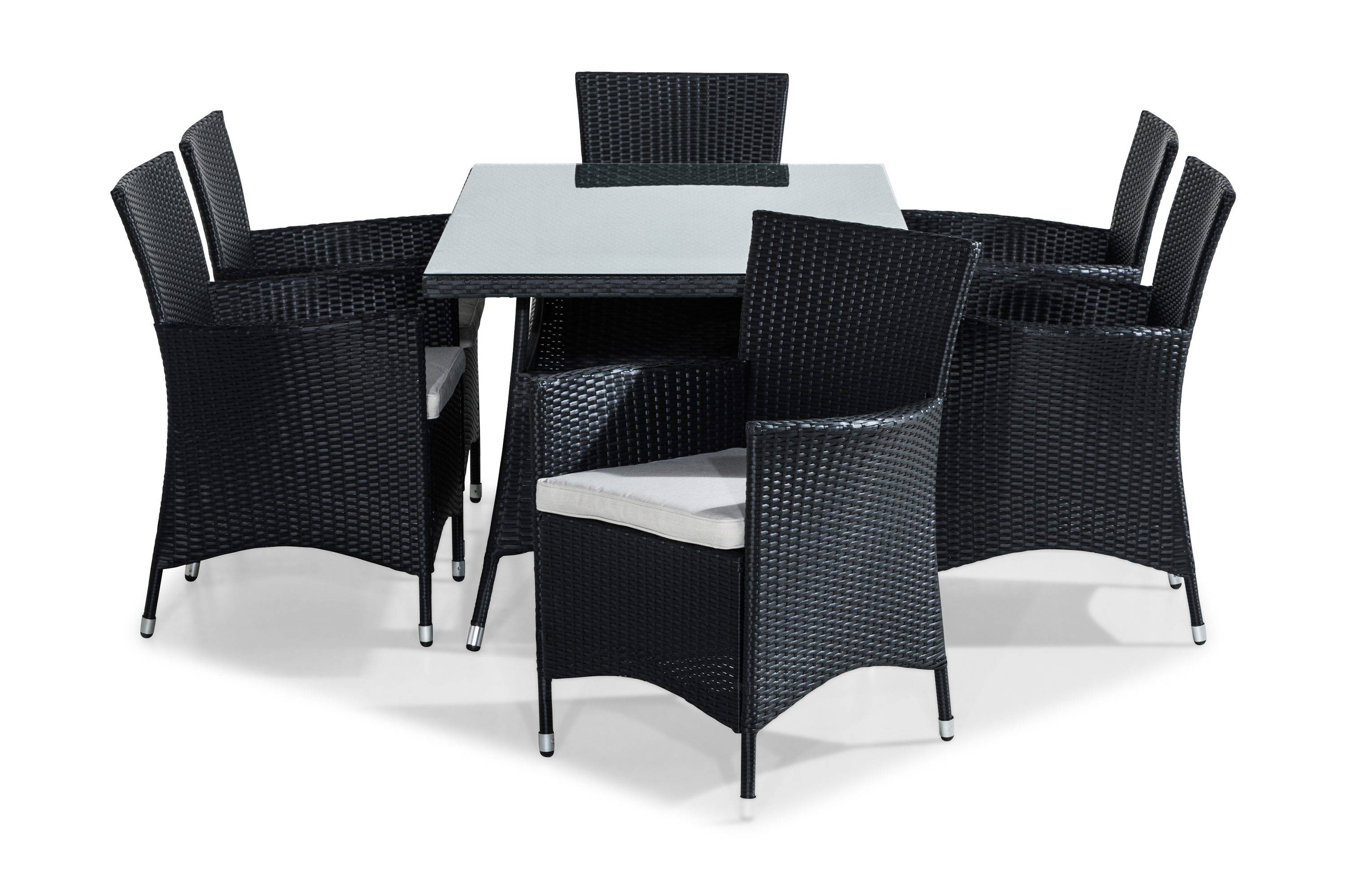 Comfort Garden Thor Matgrupp Utomhus 140 cm inkl 6 Fåtöljer - Matgrupper utomhus
