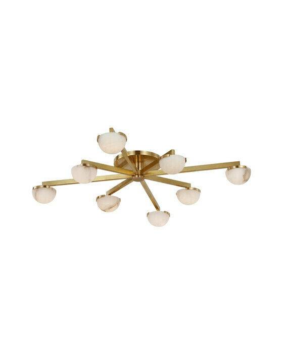 Visual Comfort Pedra plafond antik mässing L - Guld / Brun