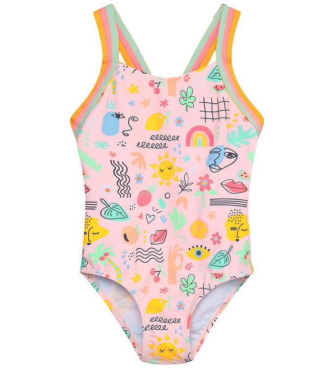 Color Kids Badedragt - Fairy Rose m. Print - Color Kids - 2 år (92) - Badetøj