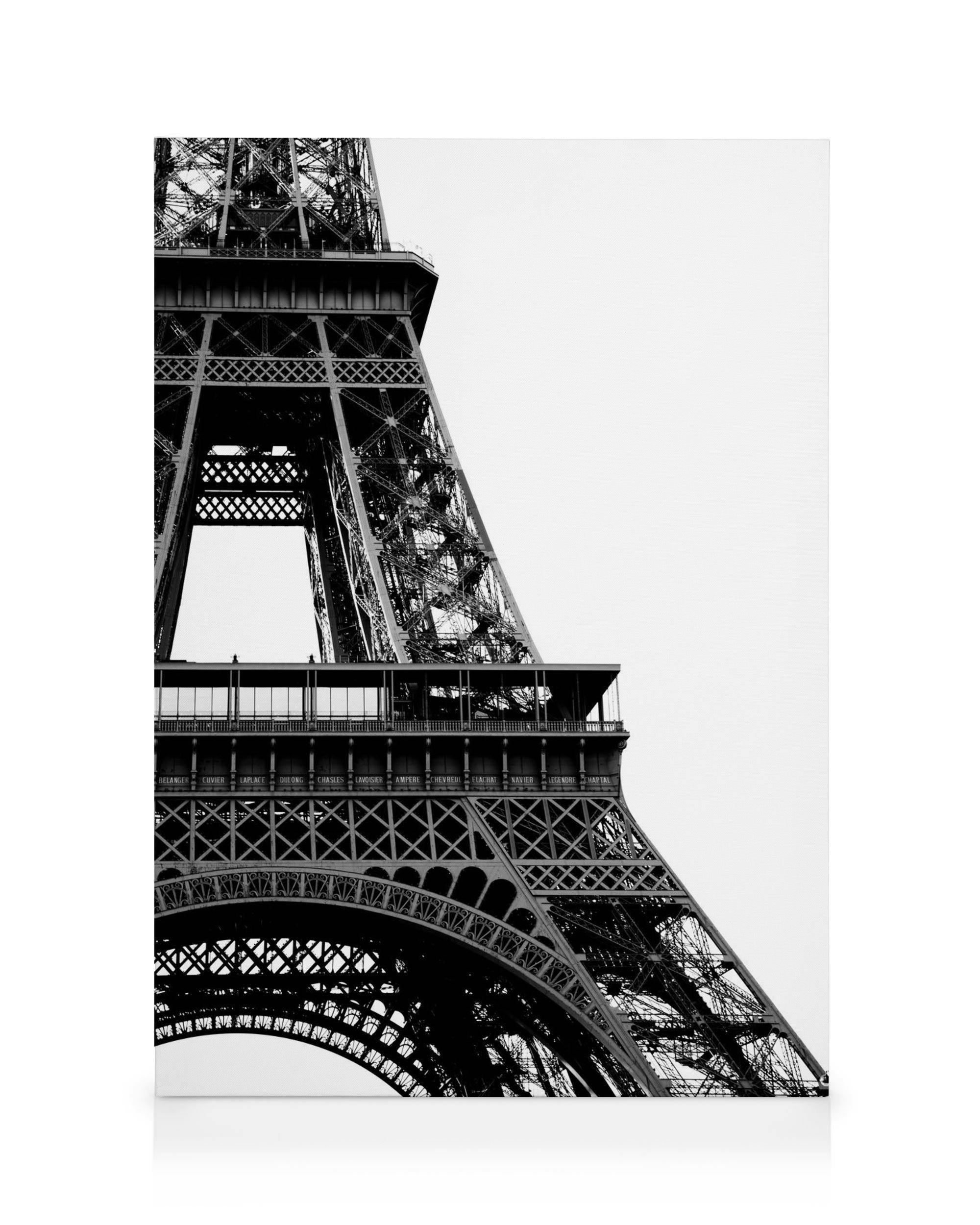 Canvastavlor Eiffel Tower Close Up Canvastavla (30x40 cm - Svart ram)