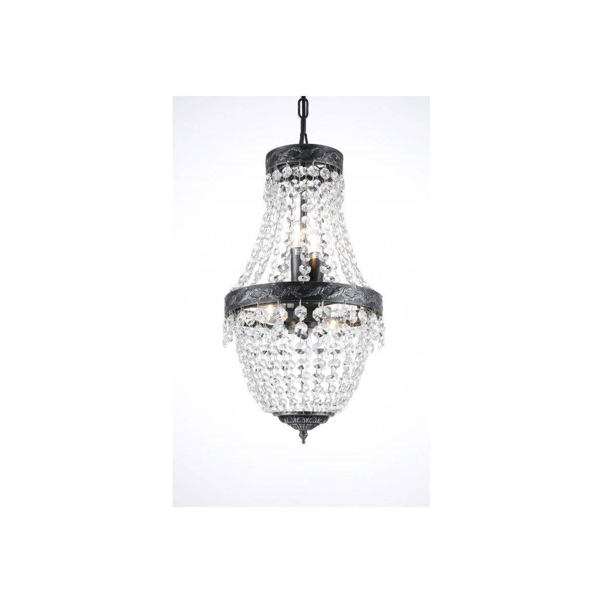 Norrsken Design Kristallkrona Morsamt Liten Antiksilver 26cm