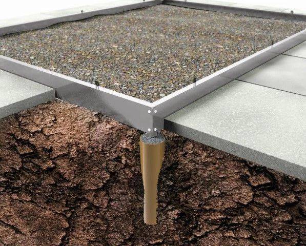 Halls SO1694 Fundament 5 m², aluminium
