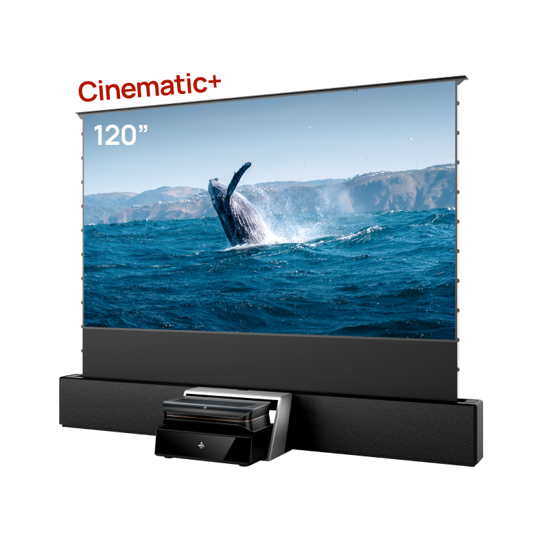 4K 3D Dreifach Laserprojektor LTV-3000 Pro - LTV-3000 Pro + Motorisierte Bodenleinwand + Station-Paket / 120‘’