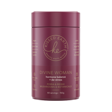 Kissed Earth Divine Woman - Hormone Balance + De-Stress Medicinal Mushrooms 150g