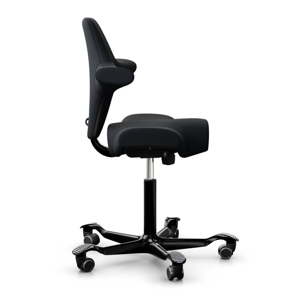 HÅG Capisco 8106, Ergonomisk kontorsstol, Färg Svart (SC60999), Underrede Svart, Liftomat 265 mm, Fotring Nej