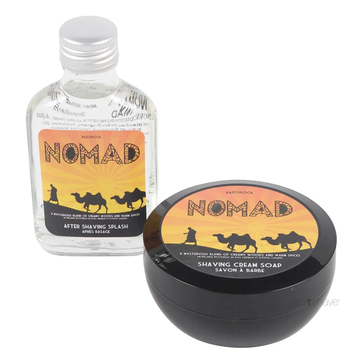 RazoRock Nomad Sæt, Barbersæbe og Aftershave.