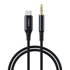 Choetech AUX006 USB-C til 3.5mm mini jack kabel 1 m – sort