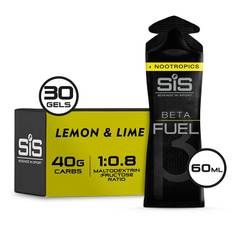 SiS Beta Fuel + Nootropics Energigel Ask Lemon & Lime, 30 x 60 ml
