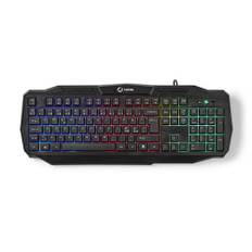 Nedis - Kablet Gaming tastatur m/ LED-lys - nordisk layout (Sort)