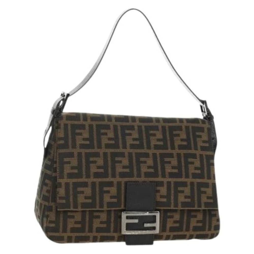 Fendi Vintage Pre-owned Vintage Zucca Canvas Skuldertaske - Vintage - Dame - Brun - ONE SIZE - Uld