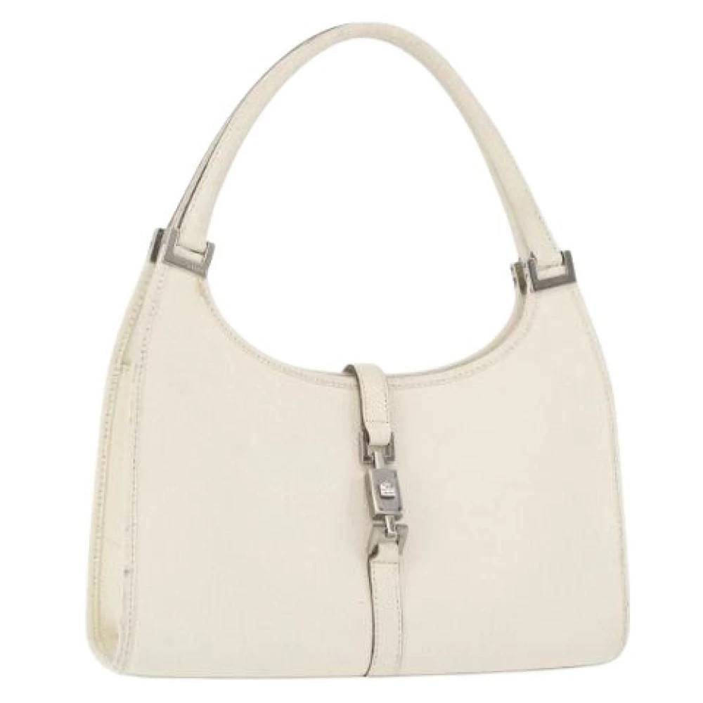 Gucci Vintage Pre-owned Vintage Skuldertaske - Vintage - Dame - Hvid - ONE SIZE - Uld