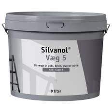 Silvanol, Væg 5, hvid, glans 5, 9 L