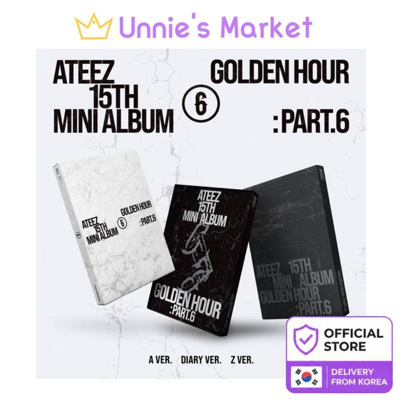 [Pre-order] [SET/SITE POB] ATEEZ 15TH MINI ALBUM GOLDEN HOUR Part.6 Official Sealed Album + Free Gift