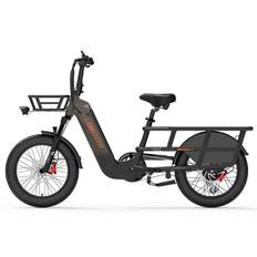 LANKELEISI WOMBAT 1000W Motor 48V 20Ah Battery Max Load 200KG Cargo E-Bike 48V 1000W 20Ah grå