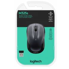 Maus Logitech M325s, Wireless, Optisch, Dark Silver, 1000 dpi, 3 Tasten