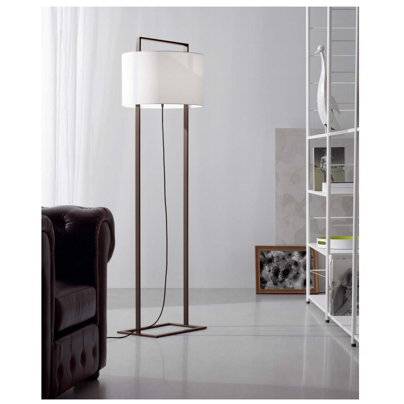 Gulvlampe 2131 Lamper 4U - Jute rød / Ø 45 cm, Højde 164 cm