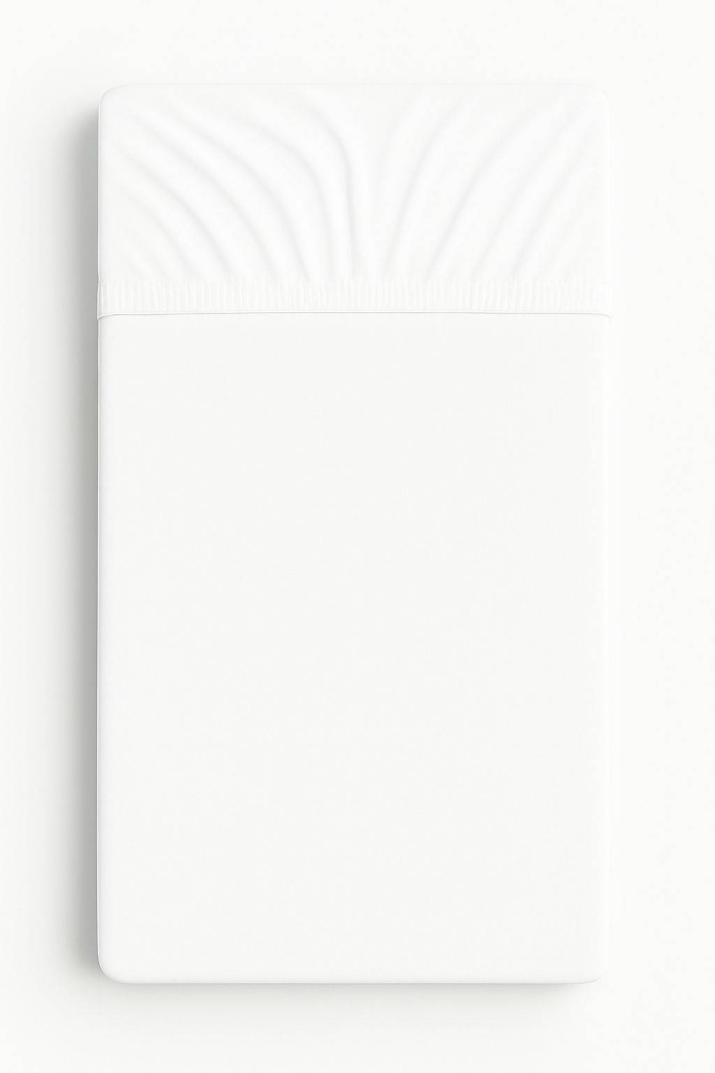 Jersey cotton fitted sheet for a 120x60cm crib - white