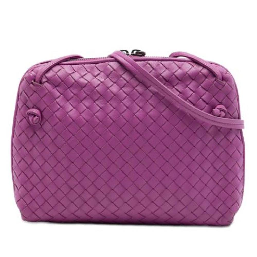 Bottega Veneta Vintage Pre-owned Nodini Skuldertaske - Vintage - Dame - Lilla - ONE SIZE - Uld