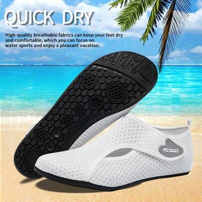 Nya vattenskor för män, strandskor och bäckskor; surfbarfota vattensockor; vattenskor för män, unisex vattenskor - Vitt (EUR36,EUR37,EUR38,EUR39,EUR40,EUR41,EUR42,EUR43,EUR44,EUR45,EUR46,EUR47)